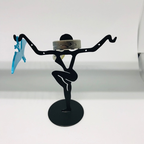 Thunderbird Pheonix Brushed Stainless Steel Rare Vintage Ring - Picture 6 of 6